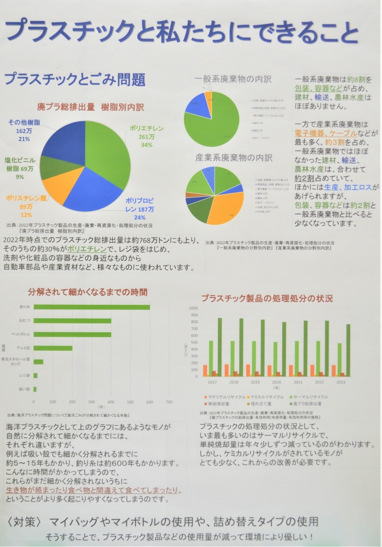 プラスチックと私たちにできること 画像