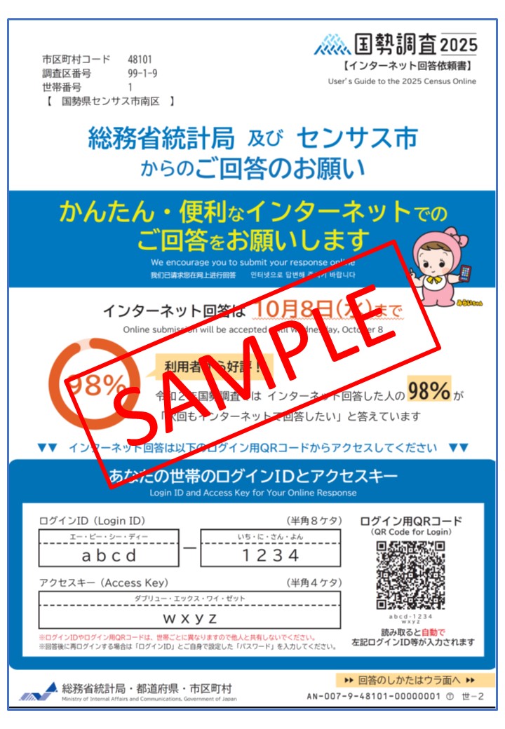 インターネット回答依頼書のイラスト